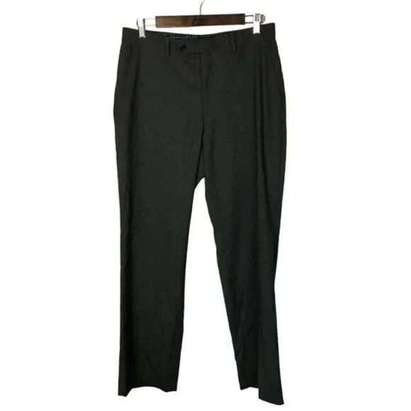 Michael Michael Kors Charcoal Gray Straight Leg Suit Dress Pants 32 X 30 - Picture 1 of 3